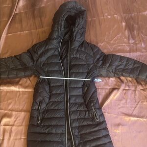 lululemon athletica Black Hooded Puffer Jacket